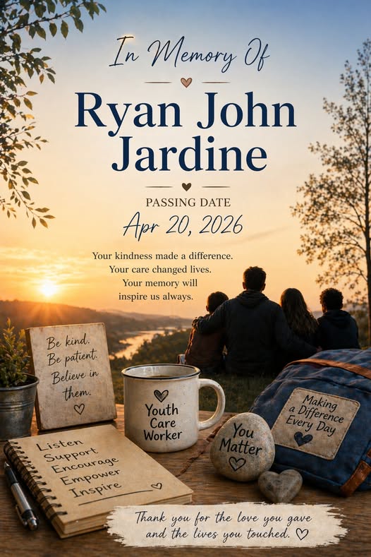 Ryan John Jardine Renous, New Brunswick Death Obituary : Renous Commuinity and Family Remembered